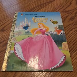 Walt Disney's Sleeping Beauty Book Hardcover Vintage Little Golden Book Princess